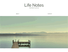 Tablet Screenshot of lifenotes.agentsia.com.au